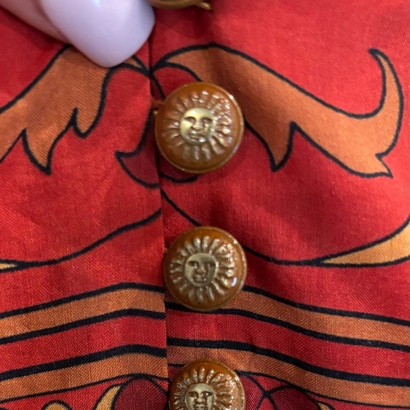 Farm Rio Anthropologie NWT Ainika Cream Midi Dress Sz Xs Boho Long Sleeve - Picture 5 of 12